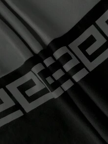 休闲修身印花长袖圆领T恤衬衫搭配梭织直筒裤女士夏季两件套