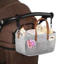 Sac à langer en feutre avec poignées - fourre-tout épais pour couches, sac de voyage pour maman et organisateur d'essentiels pour bébé pour le change, la nurserie et les déplacements