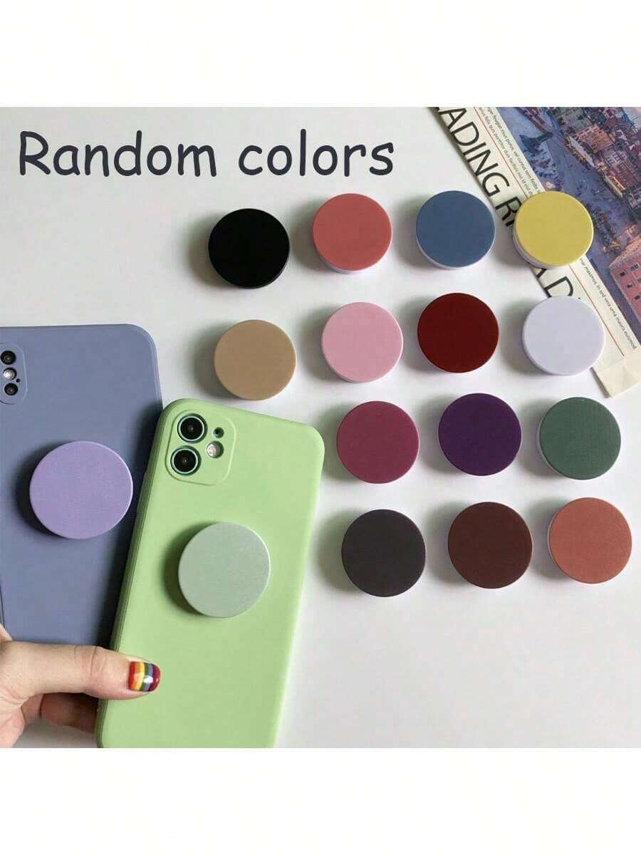 Airbag Phone Grip With Extension Bracket, Phone Holder Stand Korea Plain Phone Grip Phone Ring Holder Stand Retractable Bracket For Mobile Phones And Tablet Compatible With IPhone, Android Phone, Gift For Birthday, Family, Friends Push-Pull Phone Grip, Phone Accessories