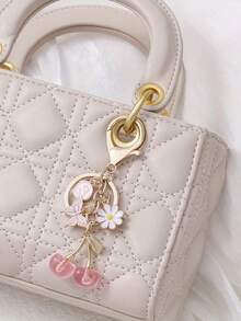 情人节女士时尚配饰创意设计亚克力樱桃吊坠花蝴蝶字母钥匙扣包鞋吊坠礼物送给朋友背包装饰包钥匙扣 - 彩色 - 查看 8