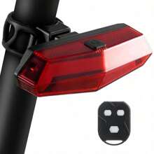 Smart Bicycle Turn Signal Tail Light With Remote Control Bike Horn Alarm, Rechargeable Waterproof Bicycle Rear Light Blinker
