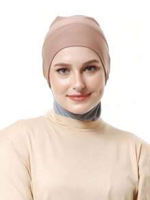 1pc Middle Eastern/Arabic Dubai/Turkish Classic Simple Solid Color Soft Breathable Elastic Wide-Banded Absorbent Anti-Slip Multifunctional Headband For Sports, Yoga, Makeup And Daily Wear