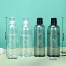 1pc Adult Creative Time Scale Cup, Transparent Plastic Cup With Large Capacity, Portable Car Water Bottle - Blue - View 6