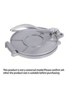 带手柄的多功能面团压平器，手动玉米饼/玉米面压平工具，不粘饺子皮挤压器，铝合金材质，适用于制作饺子皮、玉米卷饼皮