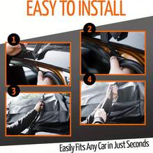 1 件车顶行李袋，带汽车防滑垫，15 立方英尺防水旅行行李袋，防尘货物袋，可折叠车顶行李架，通用储物袋，汽车配件，适用于旅行户外露营车顶行李袋，带防滑保护垫 - 彩色 - 查看 4