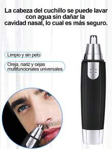 Shendy Vendy Kemei 4 En 1 Multifuncional Recortador Pelos Nariz/orejas/ceja/barba - Negro - Ver 8