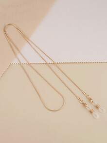 1pc Metal Snake Bone Chain Eyeglasses Cord, Fashionable Sunglasses Halter Chain, Suitable For Daily Use - A - View 17