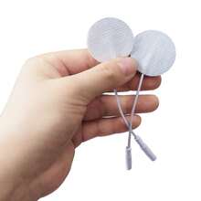 Parches de electrodos reutilizables y autoadhesivos premium para unidad TENS, compatibles con máquinas TENS/EMS para estimulación muscular. Utilizan conectores de cable de clavija de 2,0 mm y vienen disponibles en varios tamaños. - Multicolor - Ver 10