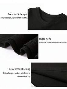 I Feel Like I'm Chief Keef In 2012, Fashion Simple Retro Letter Pattern Casual Short Sleeve T-Shirt, , All-Season Fashion Prints Women Shirt, Women's Simple Casual Short-Sleeve Top, Short Sleeve Round Neck Tee For Holiday Parties, Gift, Vacation, Daily - màu đen - Xem 6