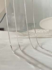 925 Sterling Silver Luxury Simple Pendant Necklace For Women, Gift For Christmas, Thanksgiving, Valentine's Day, Anniversary