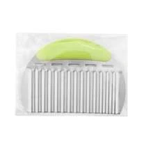 1 Peça Faca Ondulada de Aço Inoxidável, Cortador Ondulado de Batata e Vegetais, Faca Ondulada de Cozinha para Ralar Salada, Fatiar Pepinos, Cenouras, Frutas e Vegetais