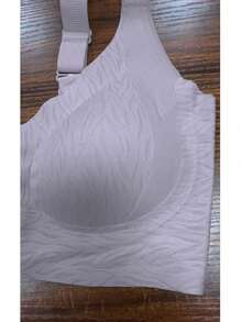 Full Coverage Adjustable Underwire Bra For Women, Minimizes Bulges, Seamless, Lightweight - Purple - View 5