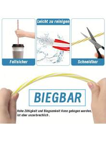 100 支可重复使用吸管，适用于洗碗机的塑料吸管，适用于冰沙、果汁、鸡尾酒、热饮的塑料吸管，9.06 英寸吸管（25/50/100 支） - 彩色 - 查看 3