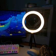 26 cm Anneau lumineux + Trépied Convient pour les selfies et la diffusion en direct, la photographie, lumière portable pour selfie et téléphone