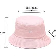 Unisex Reversible Bucket Hat For Beach And Fishing - 粉紅紫色 - 查看 6