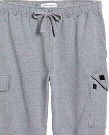 Essentials Men's Cargo Fleece Jogger Sweatpant - Light Grey - View 5