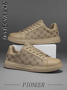 Vintage mode contrasterende kleuren willekeurige bloemenprint patchwork lage platte casual sneakers voor heren, veelzijdige dagelijkse slijtage, geschikt voor alle seizoenen