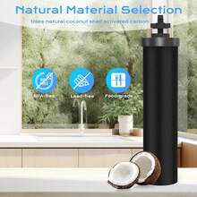 NSF/ANSI 42&372 Certified Water Filter,Gravity Water Filter Replacement For Berkey® BB9-2® Black Purification Elements And Berkey® Gravity Filter System, 4 Pack