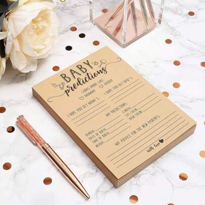 30pcs Baby Shower Party Favors Prediction Cards For Boys And Girls For Gender Reveal Games Party Activity Add These Prediction Sheets To Your Gender Reveal Party Or Baby Shower Games To Create A Fun Party Activity For Your Friends Loved Ones And Guests Making Them The Perfect Size For Guests To Fill Out And For Parents-To-Be To Cherish As A Memento For Years To Come Baby Shower Family Decorations Gifts