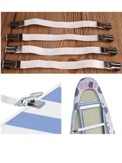 4Pcs Ironing Board Cover Table Cloths Buckle Holder Sofa Clip Fasteners Brace Bed Sheet Grips Buckle Furniture Accessories