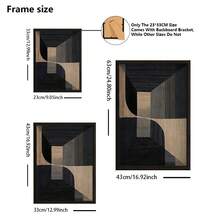 1 pieza, foto personalizada, marco de madera con plexiglás pulido, arte de pared geométrico estilo Bauhaus, póster impreso en lienzo personalizado, perfecto para familias, parejas, recuerdos de mascotas y un regalo perfecto para aniversarios