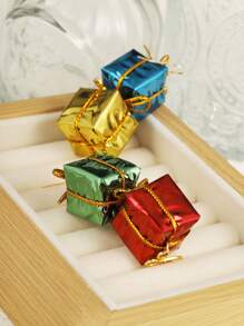 1 Pair Christmas Gift Earrings, Unique Holiday Decorative Earrings Suitable For Men & Women, Party Perfect Gift For Friends