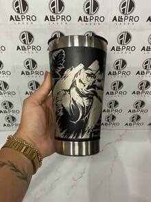 Personalized Thermal Cup With Laser Engraving 360° Various Arts - FLAMENGO 02 - View 3