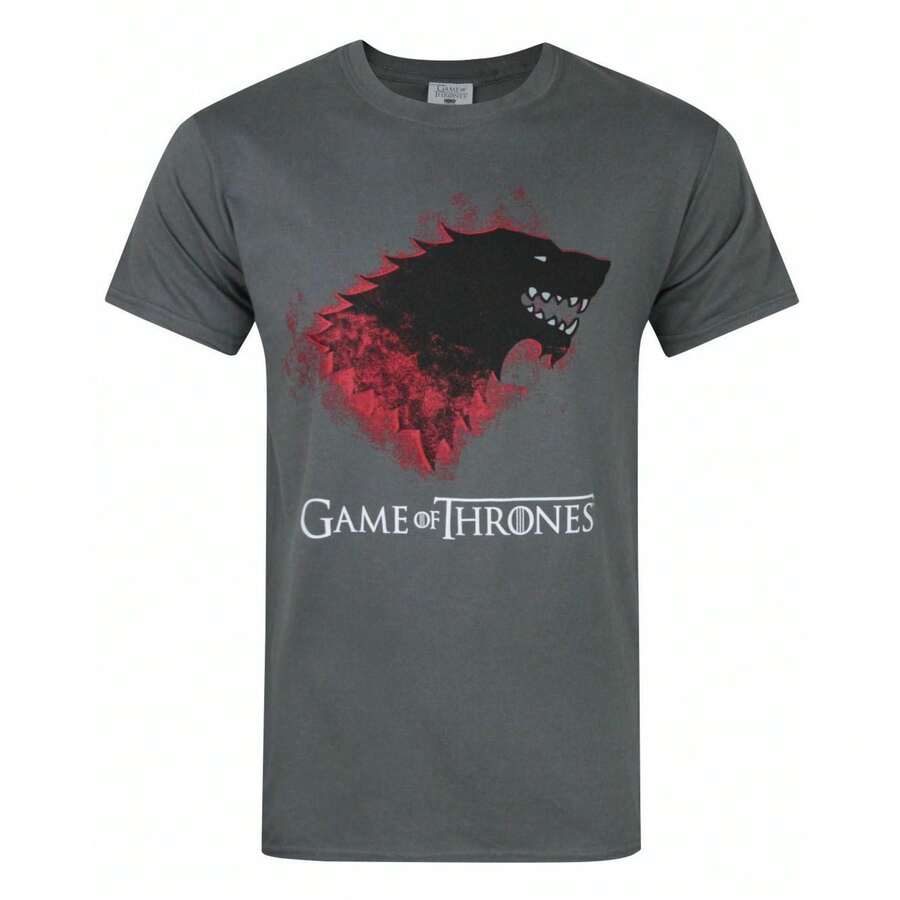 GAME OF THRONES Mens Short Sleeved T-Shirt (Charcoal) - Grey - View 1