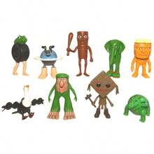 Enfeites de tubarão italianos Tralalero Tralala. Coleção de animais fantásticos com design exclusivo (banana, elefante, sapo verde, tubarão, hipopótamo) - Decoração de escritório de plástico durável com mesa de trabalho, presente de Natal para fãs TungTungTungSahur