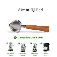 Tay cầm lọc cà phê không đáy 51mm, thiết kế 3 vòi, tương thích với máy pha cà phê Dedica EC680 và EC685, EUPA, bao gồm tay cầm và giỏ lọc bằng thép không gỉ. - Nhiều màu - Xem 6