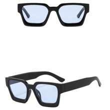 1pc Unisex Thick Frame Minimalist Fashion Flattering Fashion Glasses Back To School Fashionable Preppy School Look
