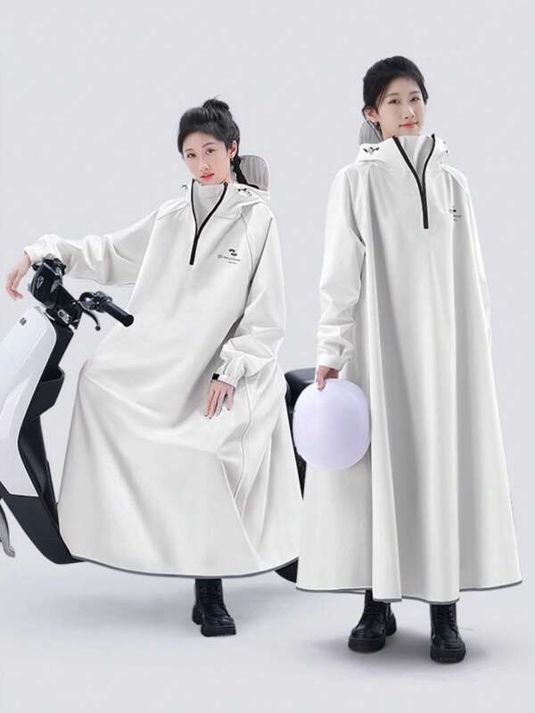 1 Stück EVA Dicker Ganzkörper Regenmantel, Winddichter und Wasserdicht Regenjacke Tragbarer Poncho für Damen Regen Jacke - Ideal für Reisen, Outdoor-Aktivitäten und Radfahren Reisen Klettern Regenbekleidung, Alles-in-Einem Regen Mantel, Bleiben Sie trocken und stilvoll