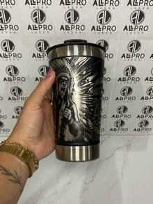 Personalized Thermal Cup With Laser Engraving 360° Various Arts - CHAPECOENSE 01 - View 5