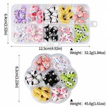 Sanrio 50 Sanrio Creative Cartoon 3D DIY Jewelry Accessories, Suitable For Hand Decoration Of Phone Cases, Keychains, Hanging Accessories, Earrings, And Various Combinations Of Resin DIY Accessories, Essential For Decoration