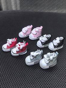 1Pair Or 2Pairs Kawaii Doll Shoes For 5.9-6.9In Doll Cute Sneakers Outfit Decorative Accessories Compatible With Labubu - Multicolor - View 2