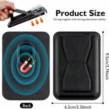 Compatible With Magsafe Wallet Magnetic Card Holder - Phone Wallets For IPhone 12-16 Series Slim For Apple Mag RFID Magnet, Adjustable Stand, Fit 3 Cards - Brown (22 Magnets)) Magnetic Card Holder-29 - View 4