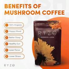 Superfood Mushroom Coffee Launch! USDA Organic, 6 Adaptogenic Mushrooms & MCT Oil – USA Instant Coffee – 30 Servings – Boost Energy, Focus, Digestion Daily! - Coffee - 查看 4