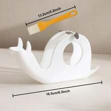 1/2/4/6pcs Snail-Shaped Mosquito Coil Holder With Cleaning Brush - Fireproof Anti-Scald Mosquito Repellent Stand With Dust Collector, Durable Plastic Home Decor, Suitable For Bedroom, Bathroom, Office, In White And Black Colors