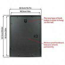 Picture Frame 11x15 Diploma Frame With Black Mat Solid Wood Displays 11x15 Diploma With Black Mat Or 16x20 Inch Without Mat Degree Frame 11x15 Certificate Frames Black LK051115 - 黑色 - 查看 4