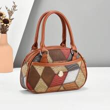 Women Clutches - 藍色格子 - 查看 1