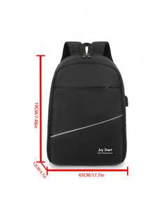Three Pieces Multi-Pocket Foldable Waterproof Zipper Backpack Suitable For Teenagers, High School/College Students, Daily, School, Training, Commuting, Shopping, Travel