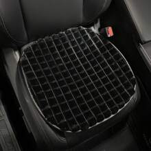1pc Car Plush Seat Cushion Plush Anti Slip Comfortable Half Pack Seat Cushion Protective Cover, Suitable For Use In Autumn And Winter Seasons