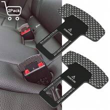 Universal Vehicle Seat Belt Extender,Eliminate The Alarm Sound When Pet Is On The Car,Alarm Silencer For Not Wearing A Seat Belt - 2PCS--grids - View 2
