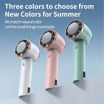 SULVGO 2025夏季必备！2000毫安时便携式充电风扇，带登山扣，户外探险冷敷手持风扇，USB迷你冷风机