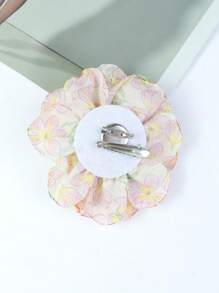 Handmade Sweet Floral Fabric Rose Flower Brooch, Hair Clip, Hat, Clothing Accessories For Women