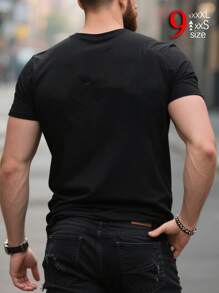 男士宽松休闲图案印花短袖 T 恤 | 趣味标语、卡通、字母和动物图案 | 高品质、快干、透气 | 落肩、圆领、撞色缝线 | 多功能，适合外出、朋友、男友礼物、通勤、旅行和度假 | 适合春、夏、秋、秋季的抗皱韩版时尚上衣