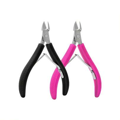 2pcs Premium Stainless Steel Callus Remover - Low Allergy Nail Clippers And Nipper, Suitable For Thick Nails, Precise Callus And Cuticle Trimming, Nail Care Tool, Suitable For Manicure And Pedicure, Callus Care, Ergonomic Design, Sharp And Accurate Callus Trimmer