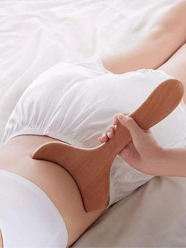 Fish Tail Shaped Wooden Massage Tool, Whole Body Muscle Massage, Multifunctional Different Parts Of Body Massage, Suitable For Home Use