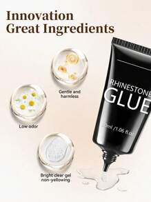 30毫升超强力美甲水钻胶，适用于3D美甲装饰、亮片凝胶、宝石美甲、钻石美甲，需UV/LED灯固化，美容礼品