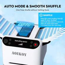 Automatic Card Shuffler And Dealer 360°Rotating 2 Decks Card Dealer - Black - View 10